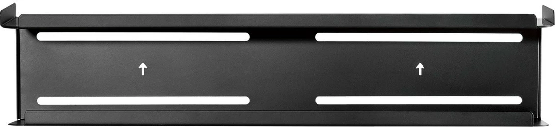 Raft murale/mbas TV, Maclean, MC-904, 2-në-1 me dy nivele, ngarkesë 2 kg, e zezë