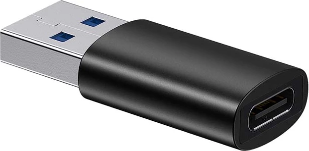 Adapter USB-A në USB-C Baseus ZJJQ000101, i zi