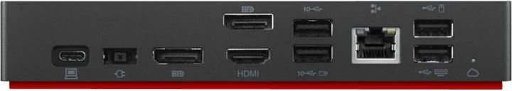 Dok universal USB-C, Lenovo ThinkPad, Smart Dock 40B20135EU, shumë porta video/USB/Ethernet, e zezë