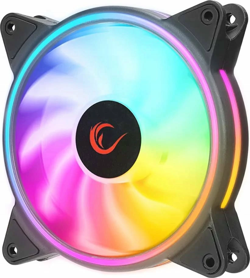 Set ftohës për CPU Rampage Coolwind F3, 3x120mm ARGB, PWM, 1200 rpm, 38 CFM, 23 dBA, i zi/bardhë, me HUB
