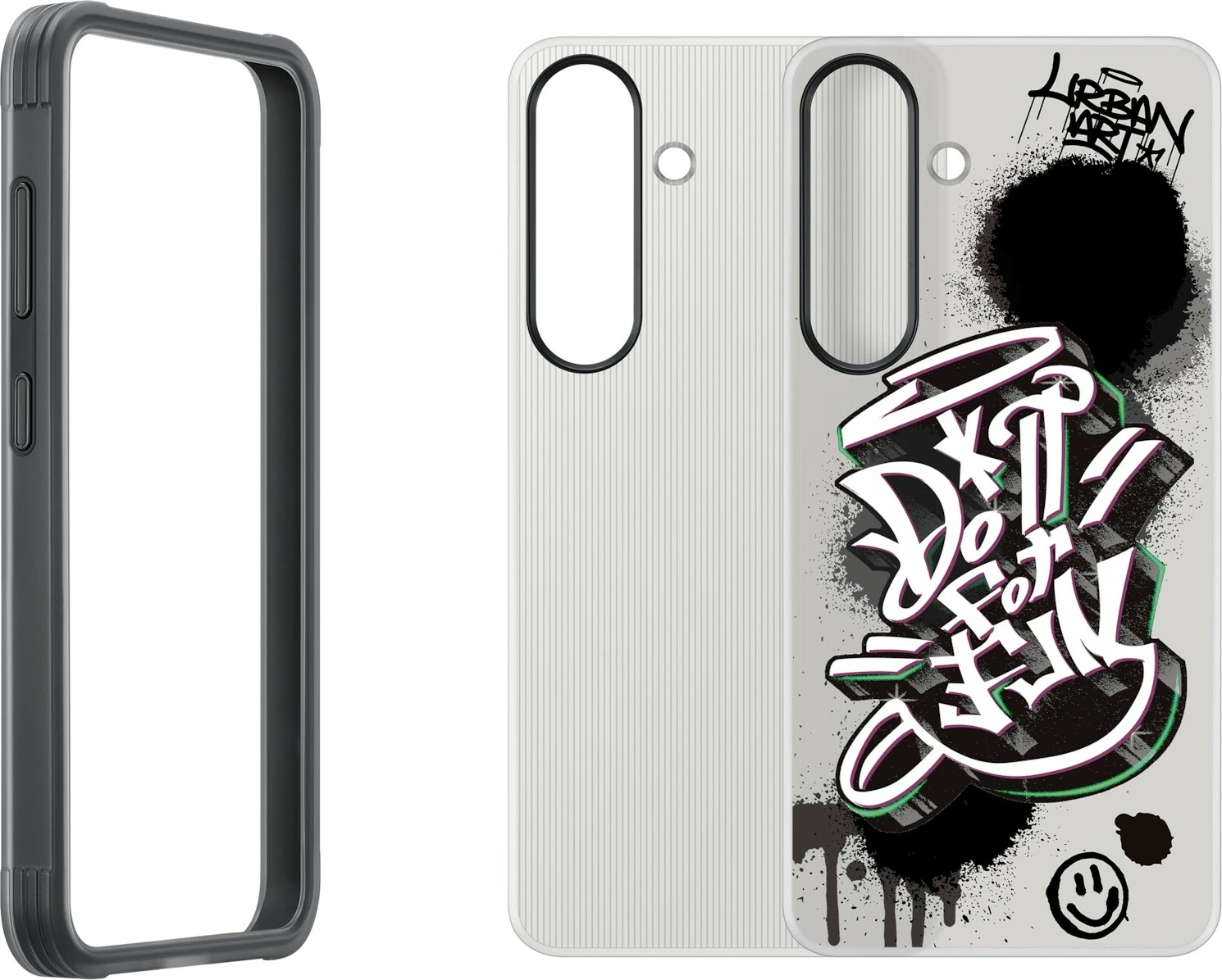 Mbështjellës Samsung Galaxy S25, 15.8 cm (6.2"), Ngjyrë zezë, Shumëngjyrësh