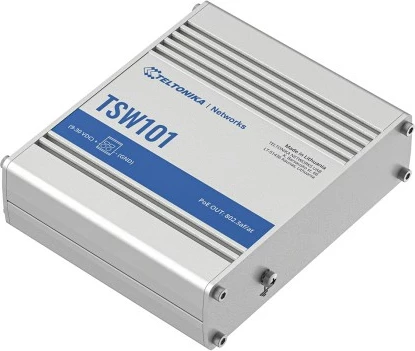 Switch Teltonika TSW101, 5 porte, PoE+, Metallic