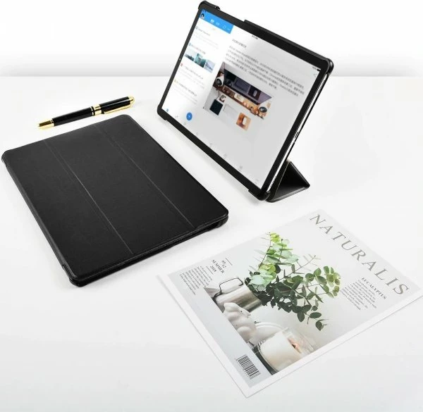 Mbështjellës ONASI Style për Samsung Galaxy Tab A 2018 T290/T295 8\" prej eko lëkure, i zi