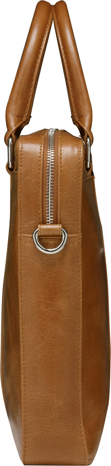 Çantë laptopi dbramante1928 Nordborg 15", lëkurë full-grain, rrip supe i heqshëm, Tan