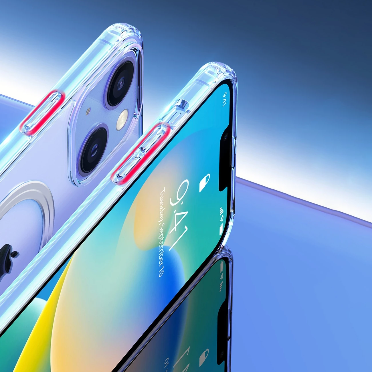 Mbështjellës Dux Ducis Clin për iPhone 14 Plus, kompatibil me MagSafe, Transparent