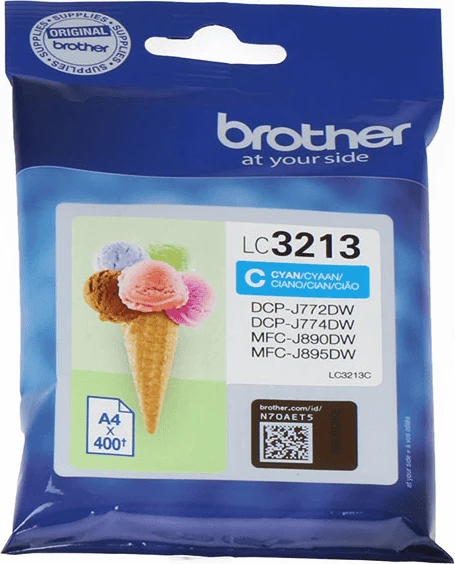 Kartush boje, Brother, LC-3213C, XL 400 faqe, cyan