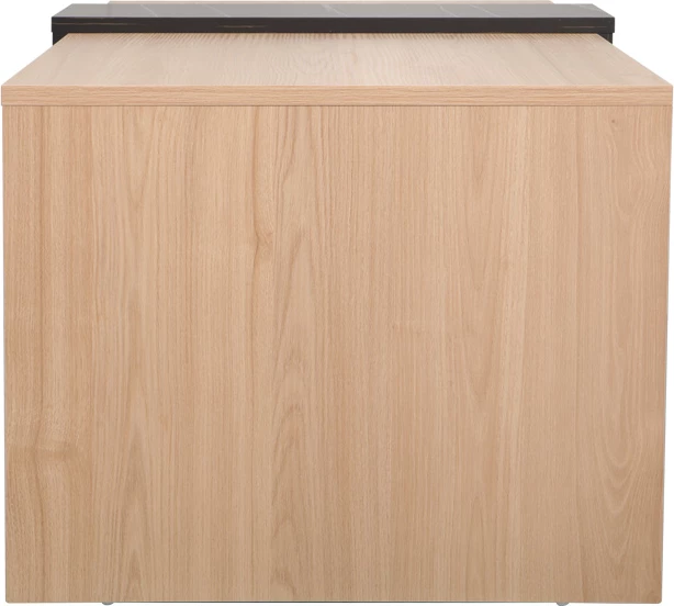 Tavolinë kafeje Cozeto, ngjyrë natyrale, pamje mermeri, 100x53x41.5cm