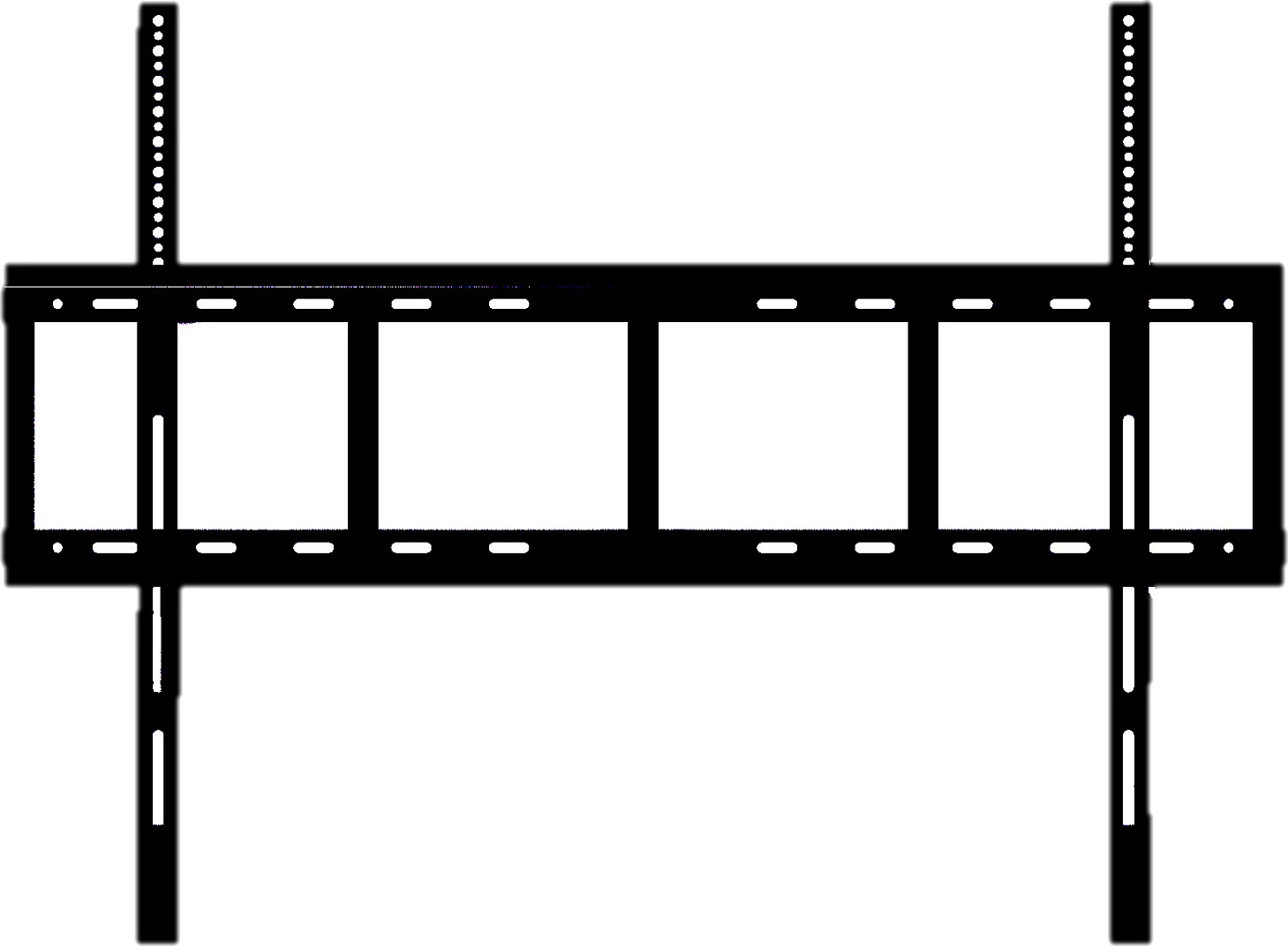 Mbajtës muri Yealink MB Wallmount 860 për MB75Pro/MB86Pro, deri 86", i zi