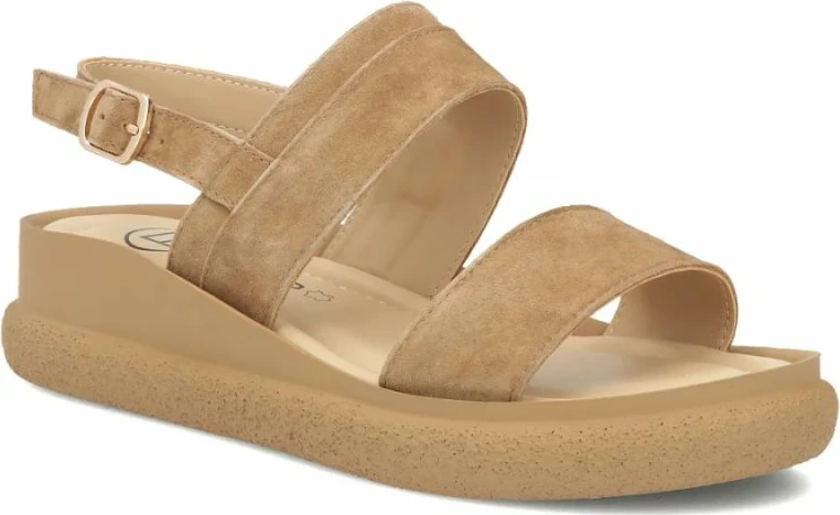 Sandale wedge Filippo DS7746 për femra, camel