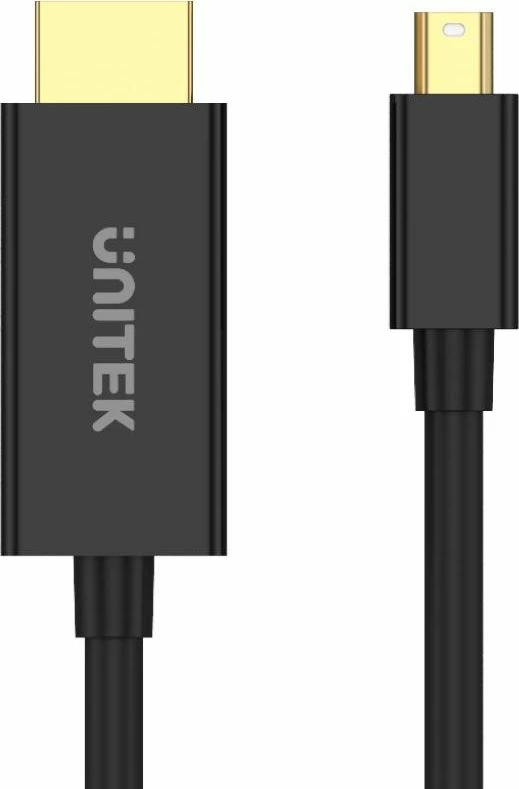 Adapter kabllo Unitek V1152A Mini DisplayPort në HDMI 4K 30Hz 2m, e zezë, 1 copë