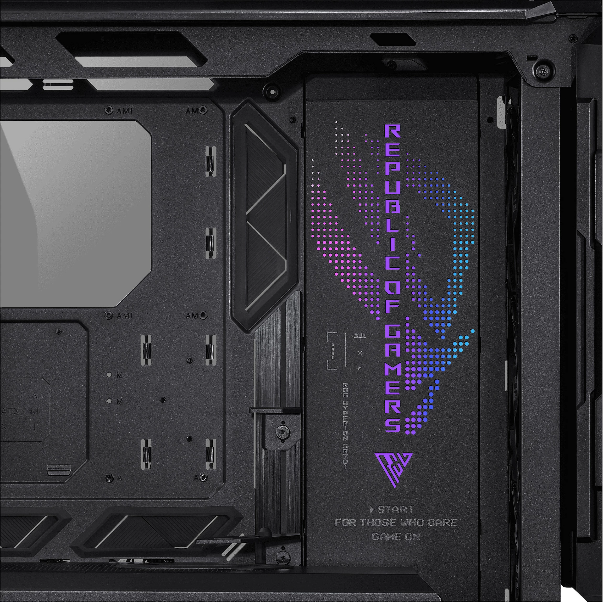 Kasë ASUS ROG Hyperion GR701 BTF Edition, Tower, RGB, xham i temperuar, e zezë/transparent
