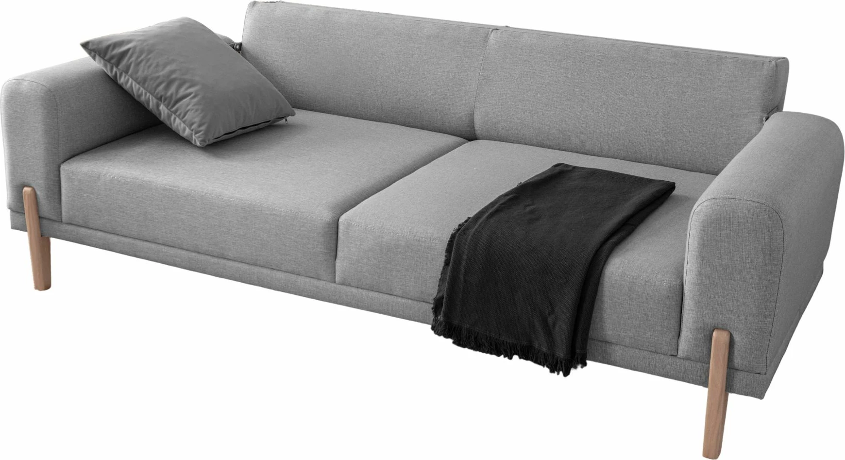 Divan-krevat treshe, ngjyrë gri, Atelier del Sofa