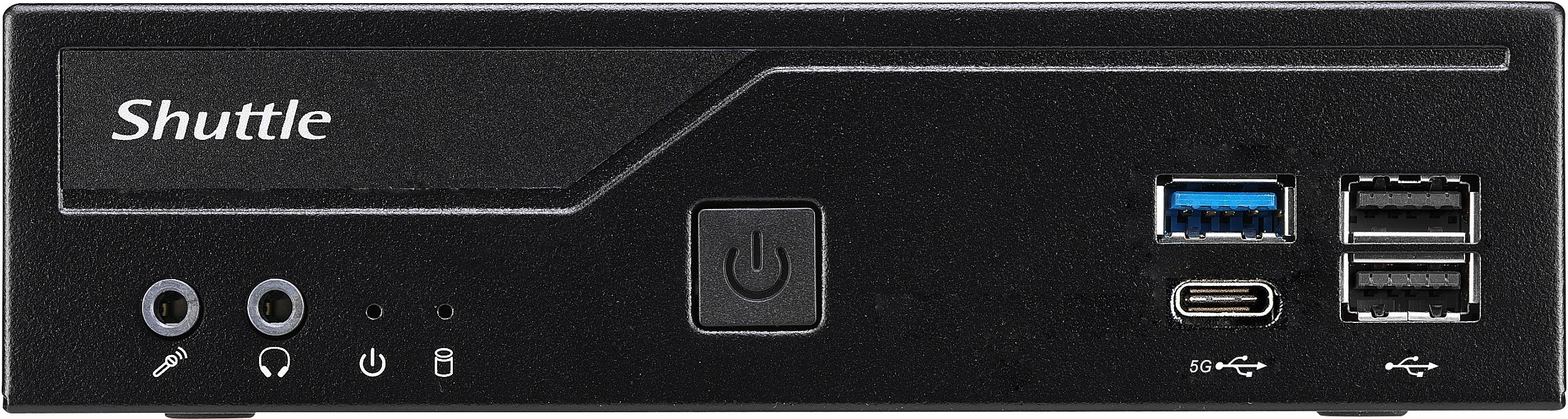 Mini-PC barebone Shuttle DH610V2, Intel H610, DDR5 SO-DIMM, 2x LAN, 1.35L, i zi