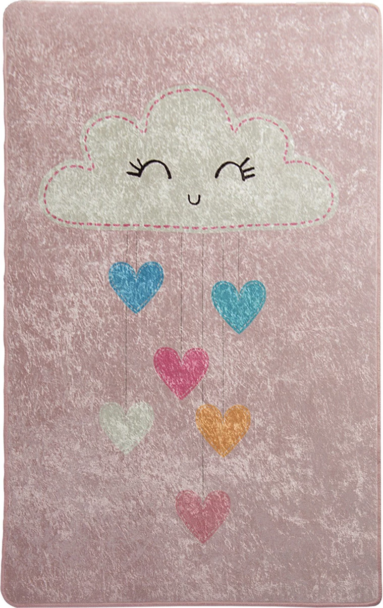 Qilim për fëmijë, Baby Cloud, rozë, 100x160cm