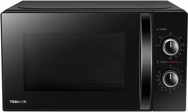 Furrë me mikrovalë me grill Toshiba MW2 MG20PBK 20L 800W/1000W, e zezë
