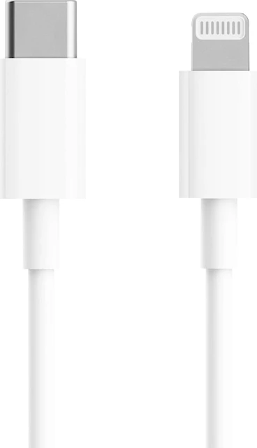 Kabllo Xiaomi Mi USB-C në Lightning 1m, e bardhë