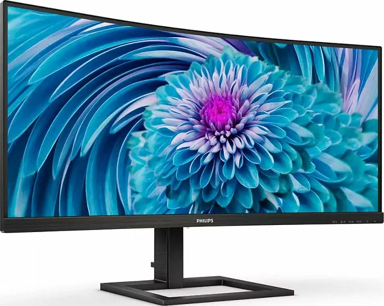 Monitor Philips E-line 346E2CUAE/00 34" UWQHD 3440x1440 100Hz i lakuar me USB-C, i zi