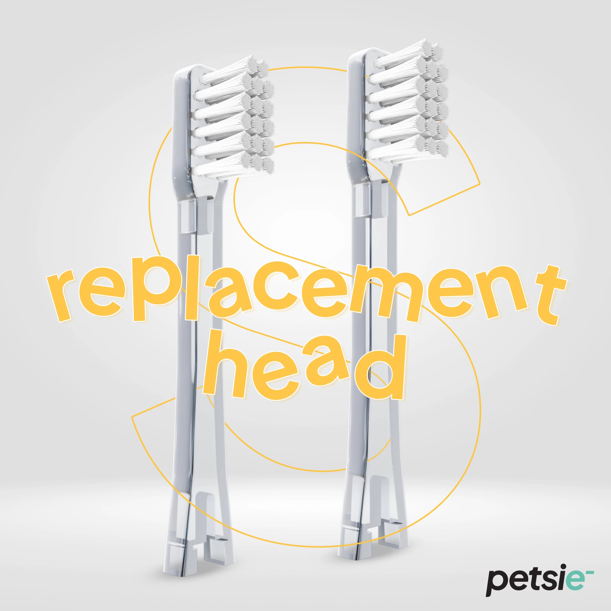 Petsie replacement heads - Kokat zëvendësuese të furçave Petsie