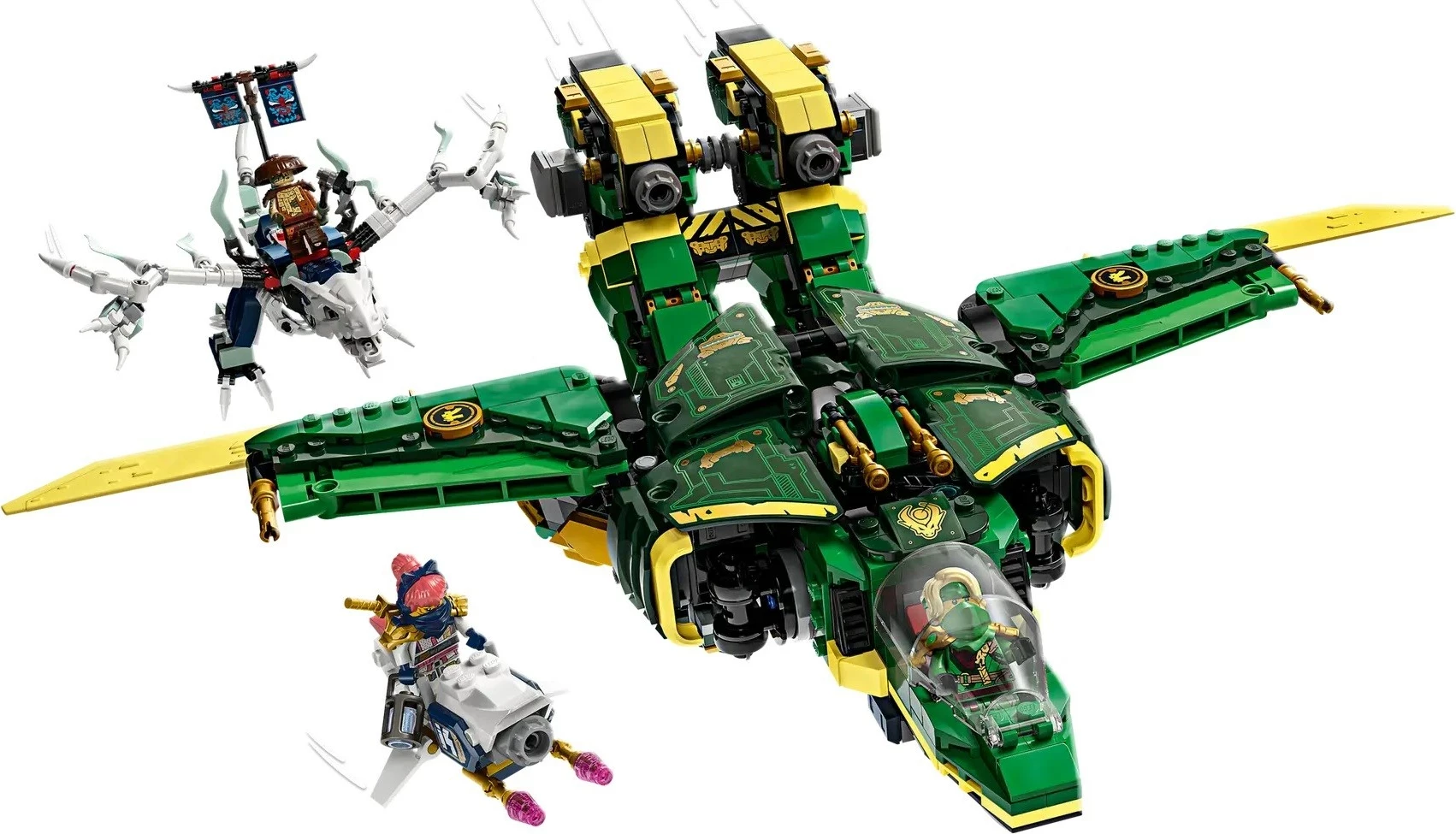 Set LEGO NINJAGO Lloyd’s Jet Mech 71845, 117 pjesë, 5 minifigura