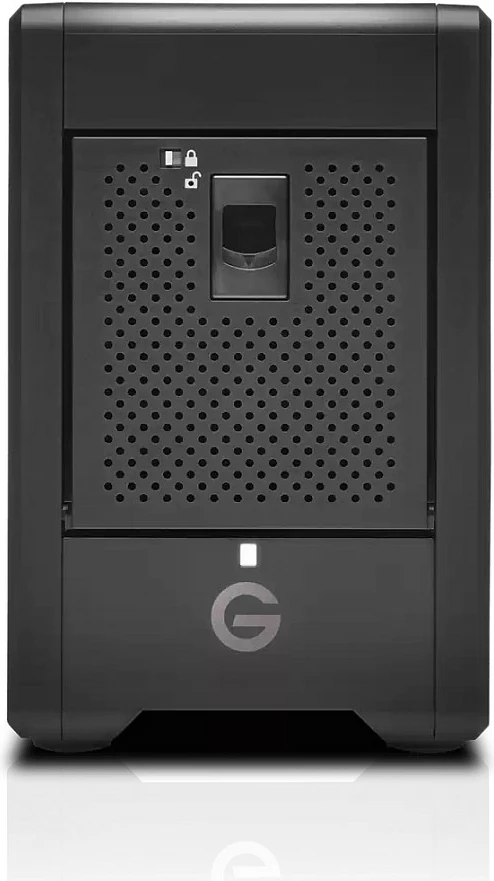 Hard disk i jashtëm SanDisk Professional G-RAID Shuttle 4, 104TB, Thunderbolt 3, USB-C, i zi