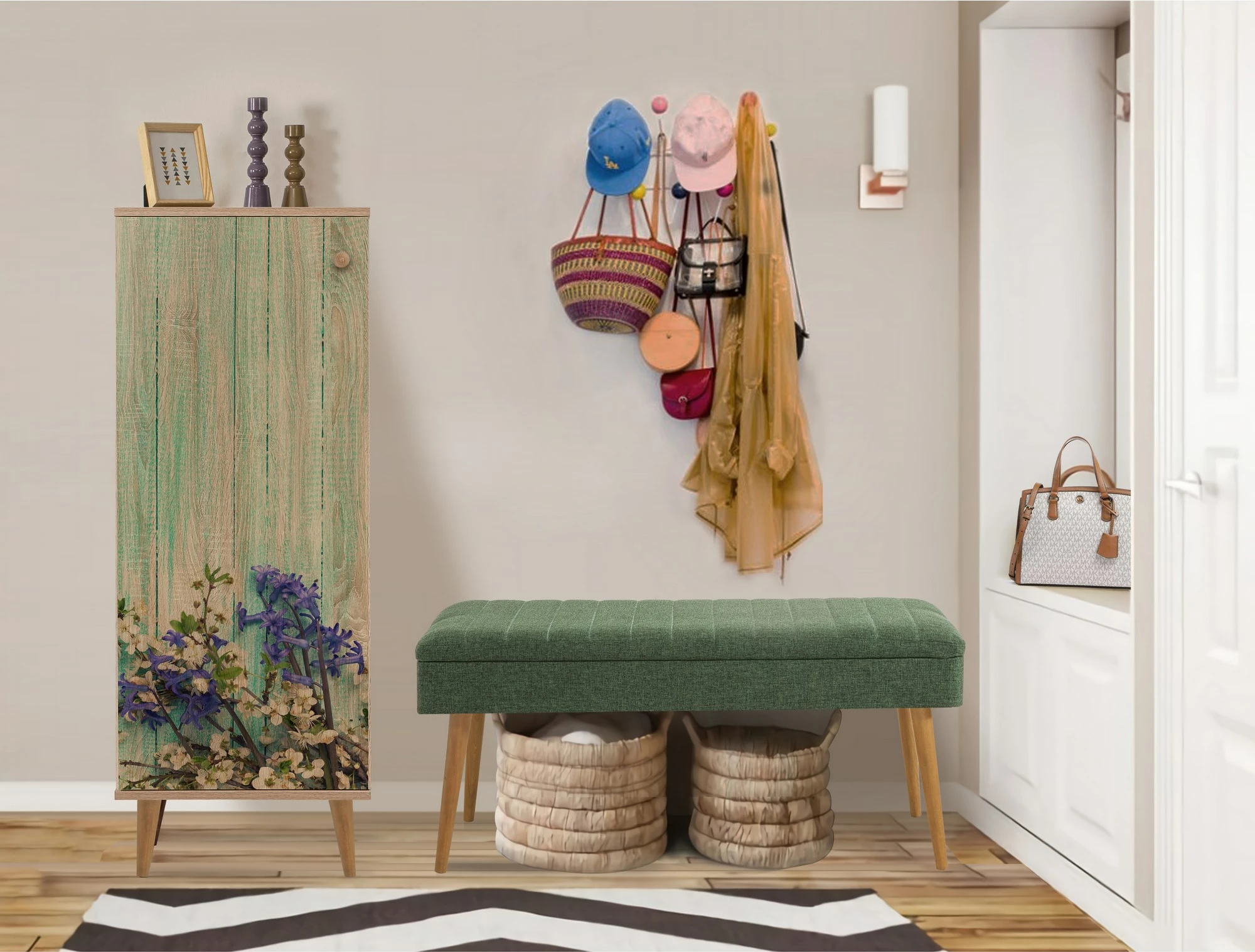 Set mobiljesh për korridor, Sonomo dhe e gjelbër, Skye Decor, Filinta - 727 - 1070