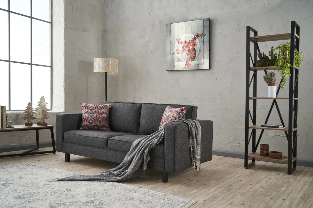 Divan dy ulëshe Atelier del Sofa, lino Kale, antracit