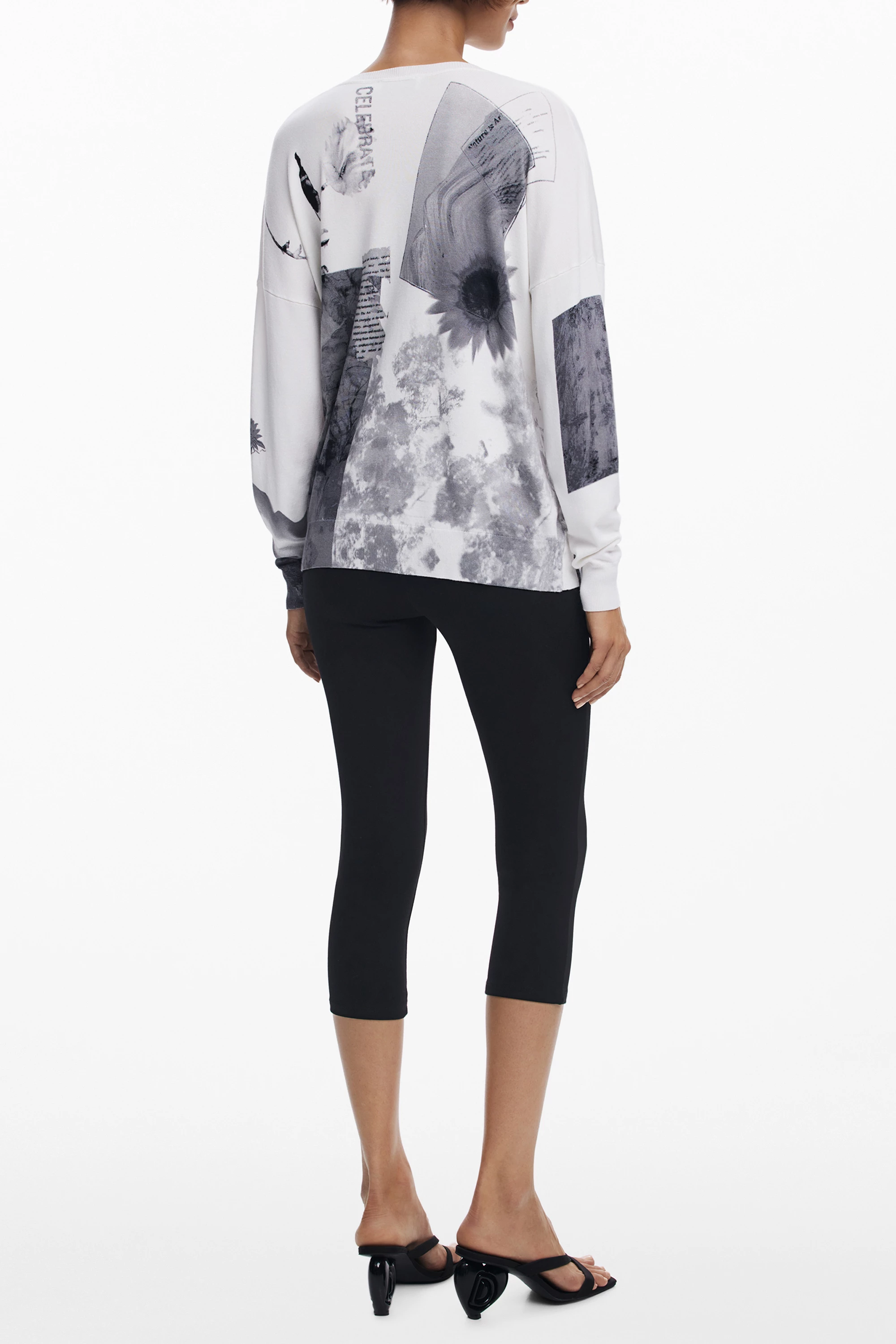 Xhemper DESIGUAL Gotemburgo Jersey femra, të bardhë [Madhësia: XS]