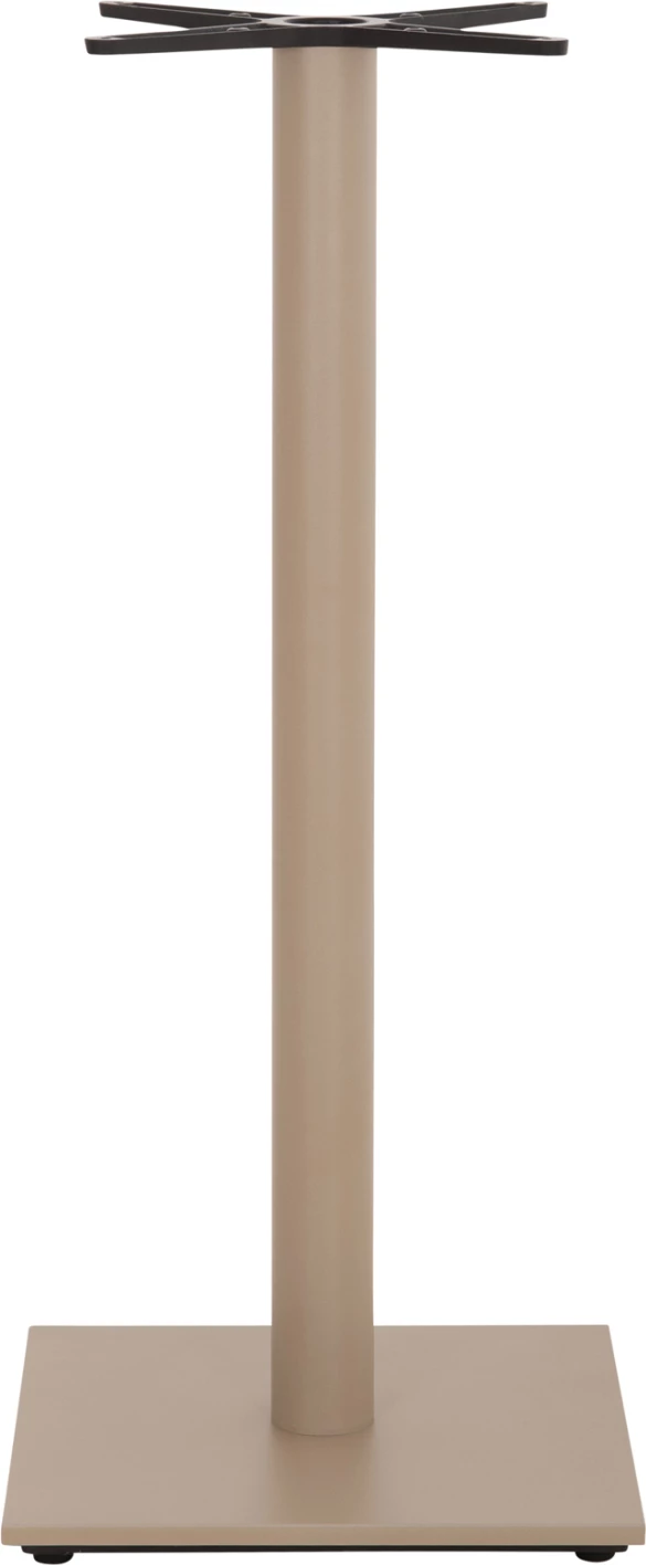 Baza për tavolinë bari, metalike, ngjyrë kapuçino mat, me rregullues lartësie, 46x46x108cm