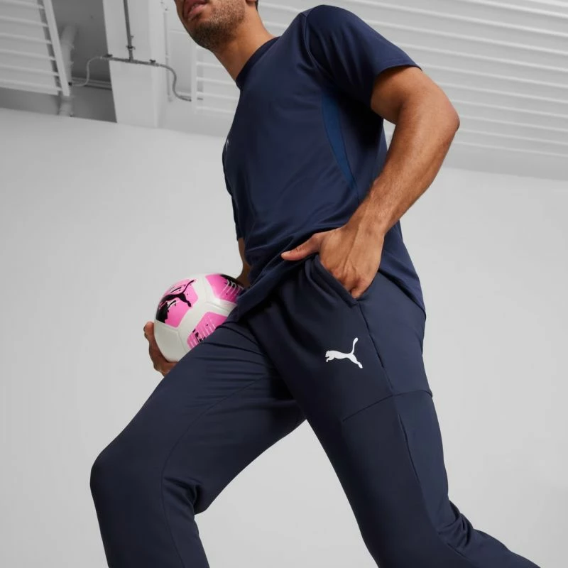 Pantallona sportive Puma për meshkuj, navy blue [Madhësia: L]