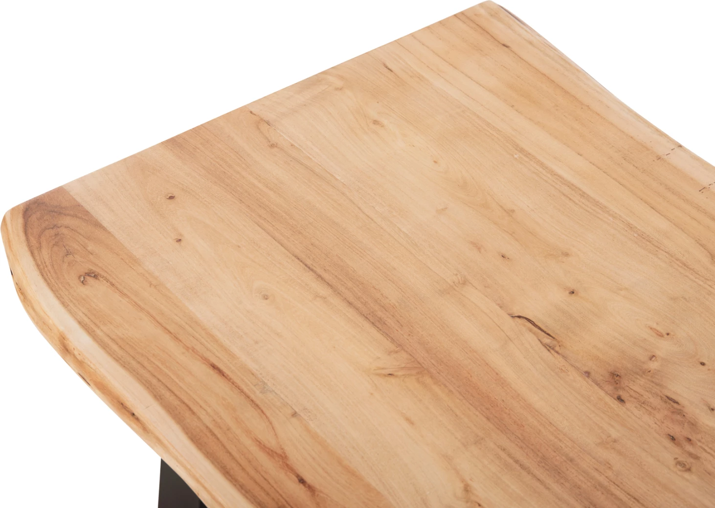 Tavolinë kafeje MONTANA FH8166.21, trashësi sipërfaqe 4cm, dru akacie, ngjyrë natyrale e lehtë, 115x63x40Hcm