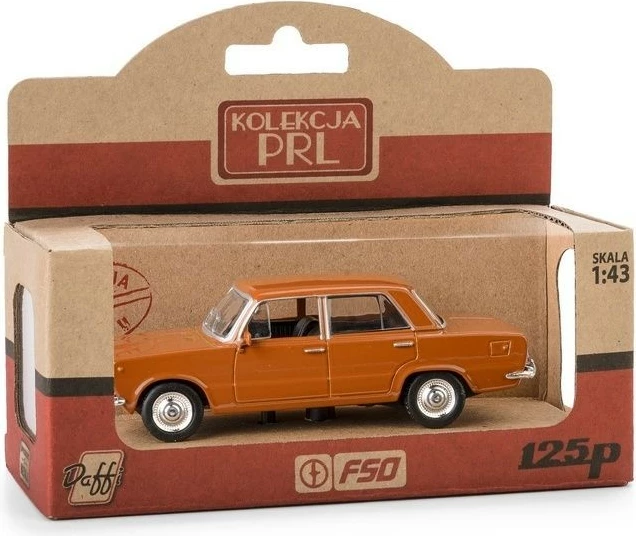 Makine lodër Daffi PRL Fiat 125p, 1:43, Kafe