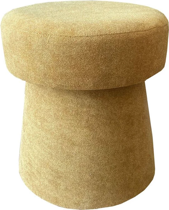 Stool Corcho, ngjyrë mustard, 40x40x43 cm