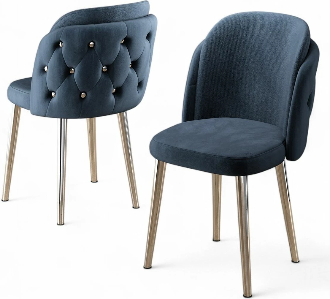 Set karrigesh (4 copë) Hanah Home, Axle, anthracite, krom