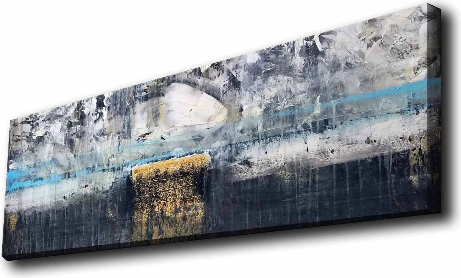 Pikturë dekorative në kanavacë me ndriçim LED, shumëngjyrëshe, 30x90cm, 3090KTLGDACT-004