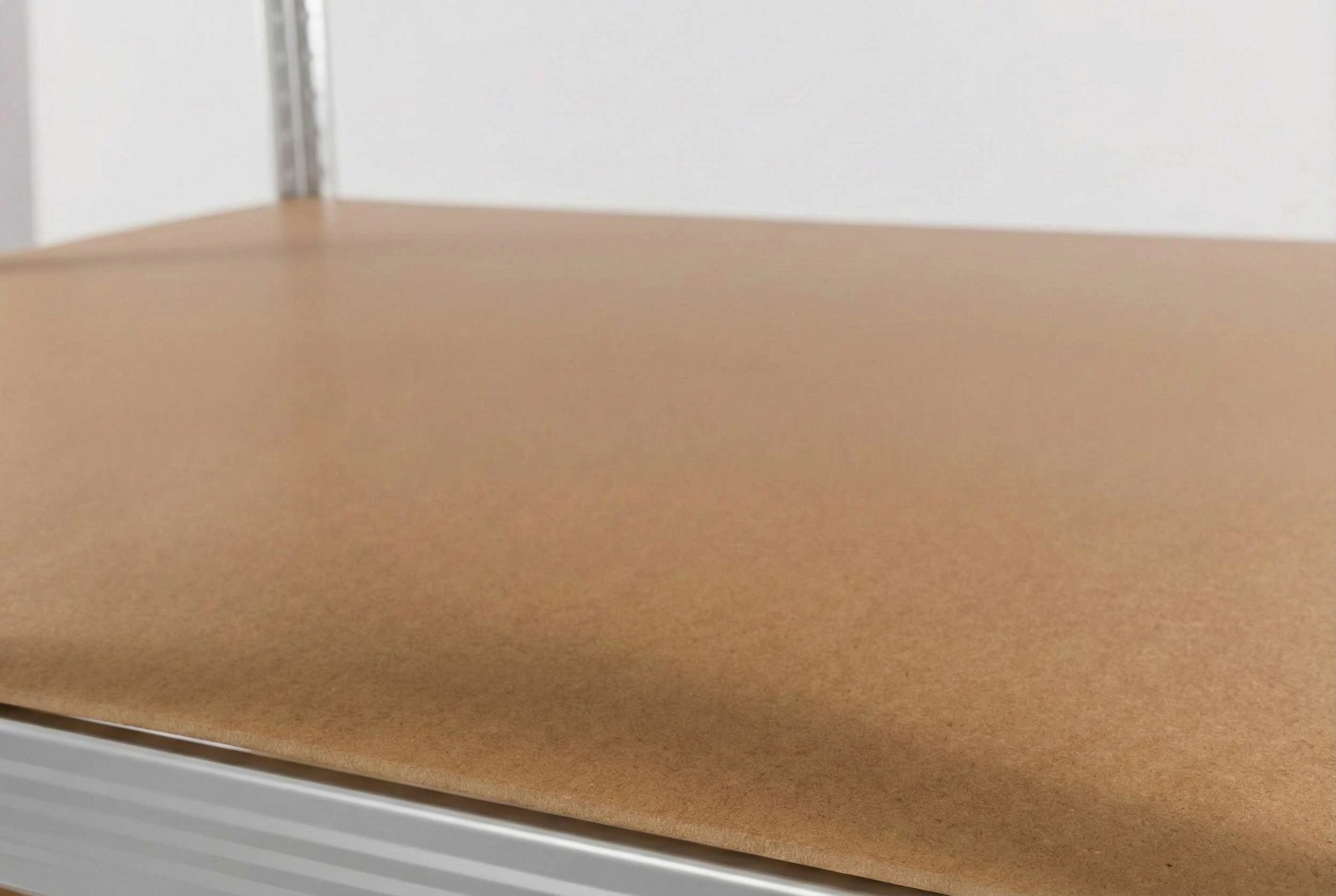 Raft këndi pune PROLINE 62040, 5 rafte MDF, 180x90x90 cm, 175 kg/raft, argjendtë galvanizuar