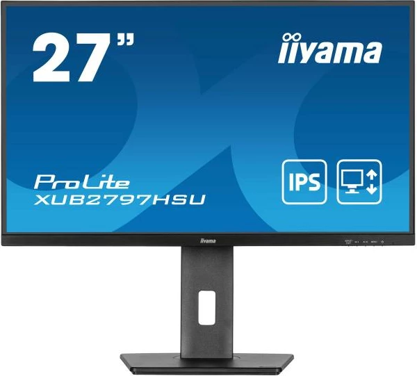 Monitor iiyama ProLite XUB2797HSU-B2 27" IPS 100Hz Full HD AdaptiveSync me altoparlantë USB/HDMI/DisplayPort i zi