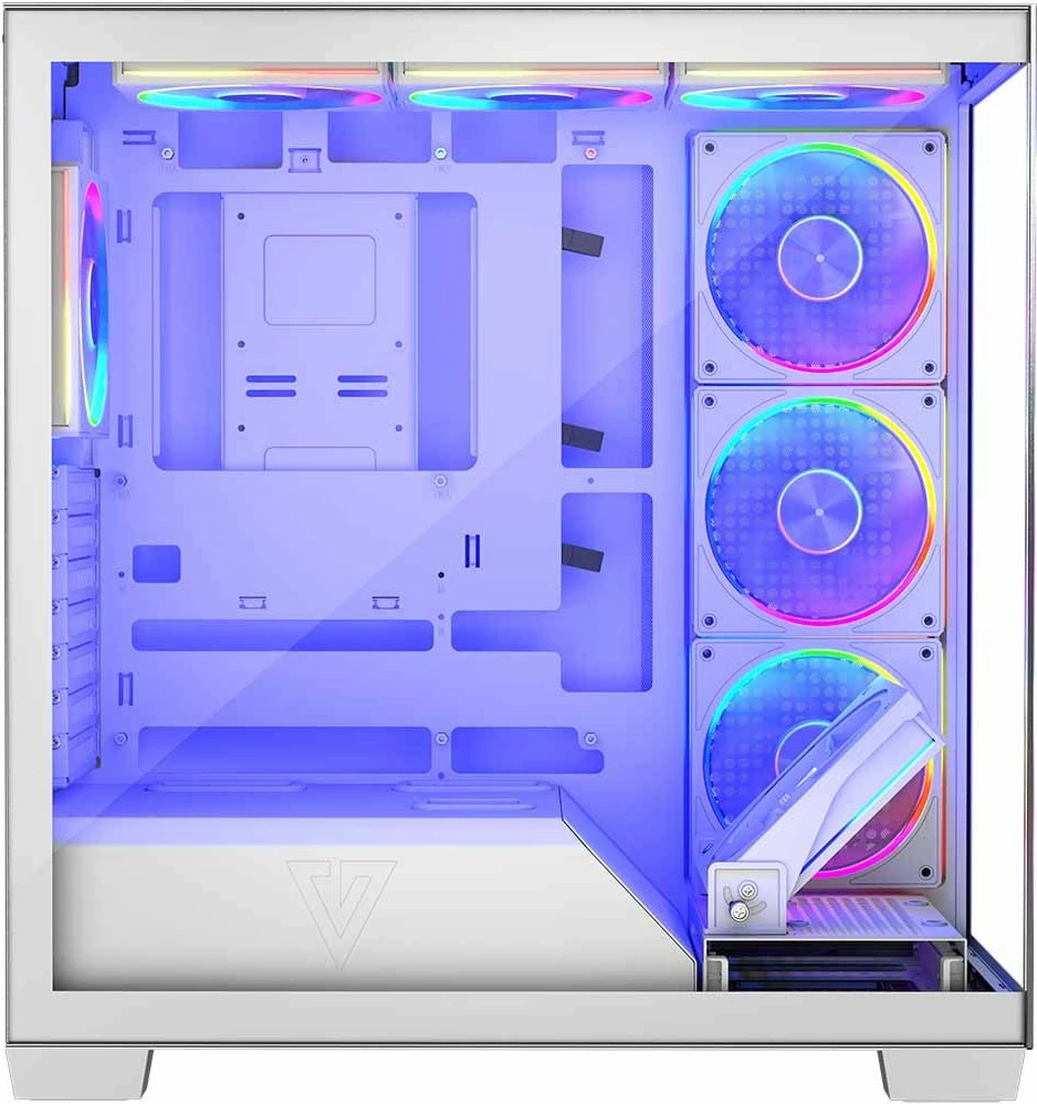 Kasë Modecom Volcano Stellar 8F ARGB (AT-STELLAR-8F-ARGB-20) ATX Midi Tower, USB-C, e bardhë