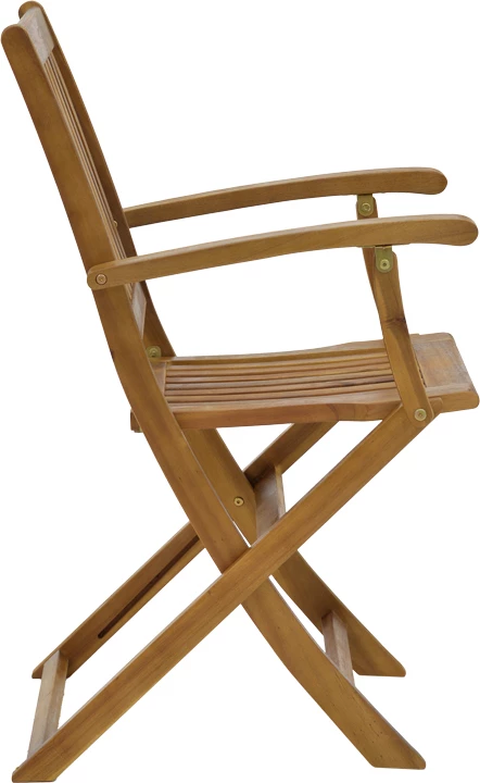 Set tavoline me karrige për terasë Joter-Falov, dru akacie natyrale, 130x80x72cm, 7 pjesë