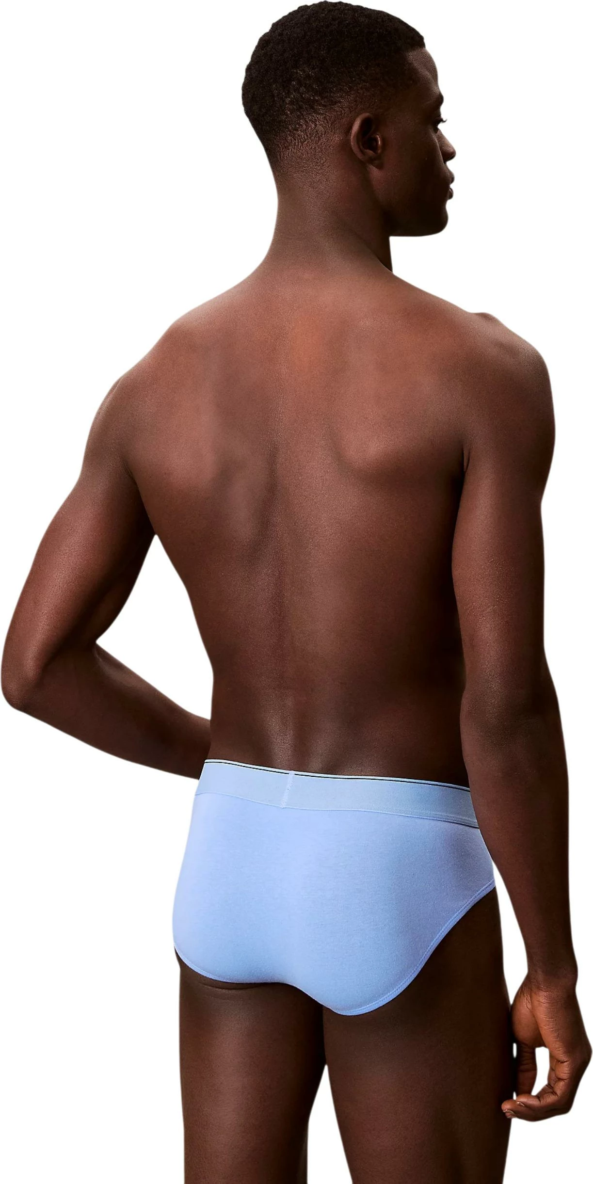 Të brendshme për meshkuj Calvin Klein Underwear HIP BRIEF 3PK LV00NB4471, të zeza - blu [Madhësia: S]