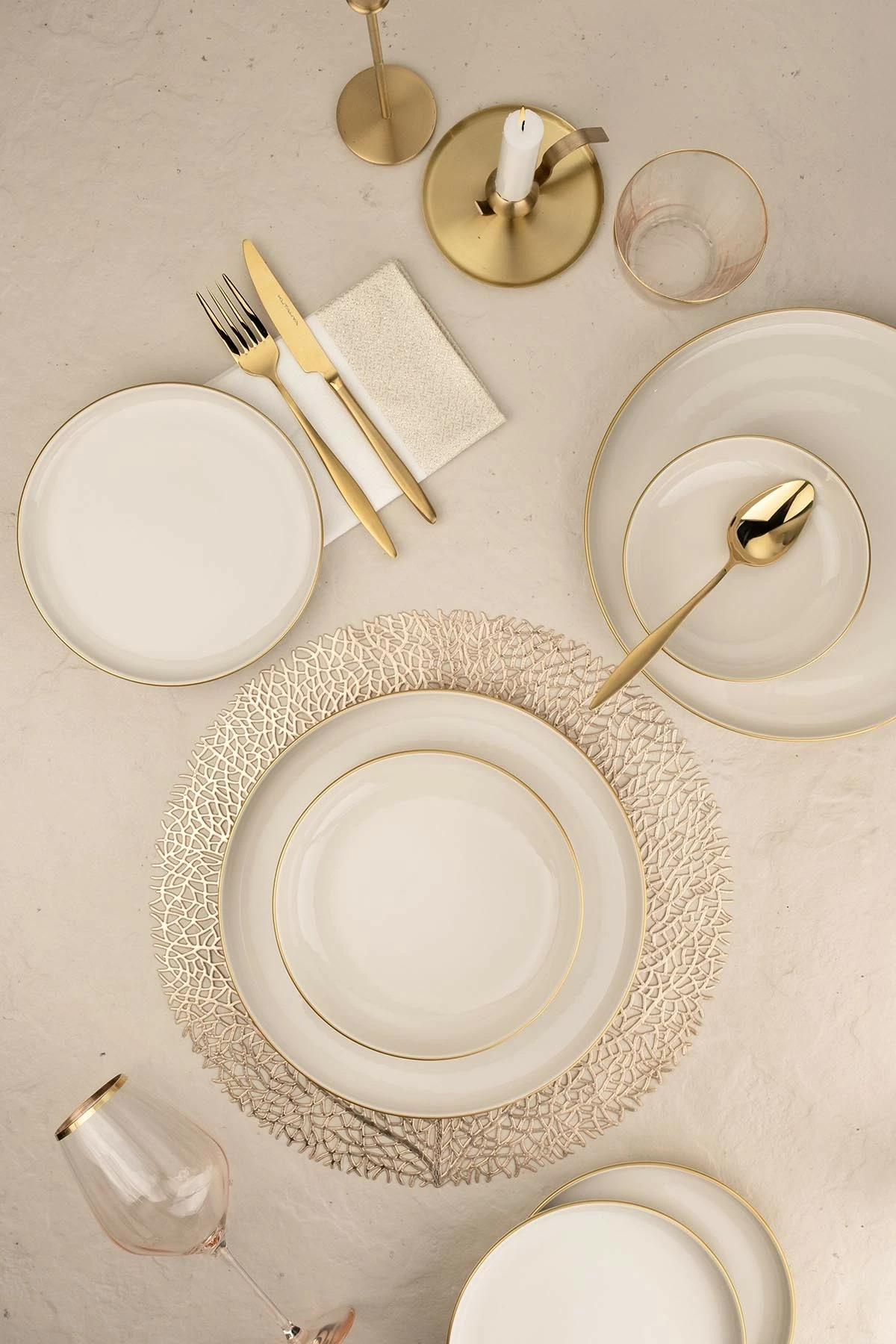 Set enësh për drekë (24 copë), Hermia Concept, MOD24Y2A45R520