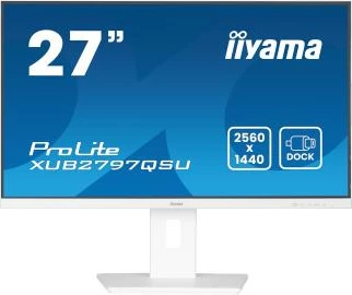 Monitor iiyama ProLite XUB2797QSU-W2 27" QHD IPS 100Hz, i bardhë