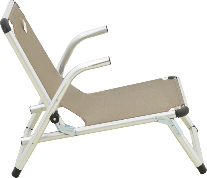 Karrige plazhi Plazo, alumin-textilene, ngjyrë bezhë, 55x70x59cm