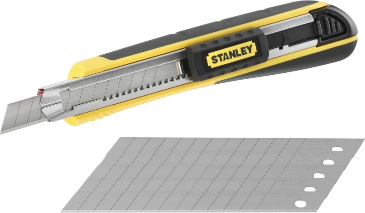 Thikë prerëse Stanley FatMax 0-10-475 9mm, verdhë/zezë, me 6 tehë