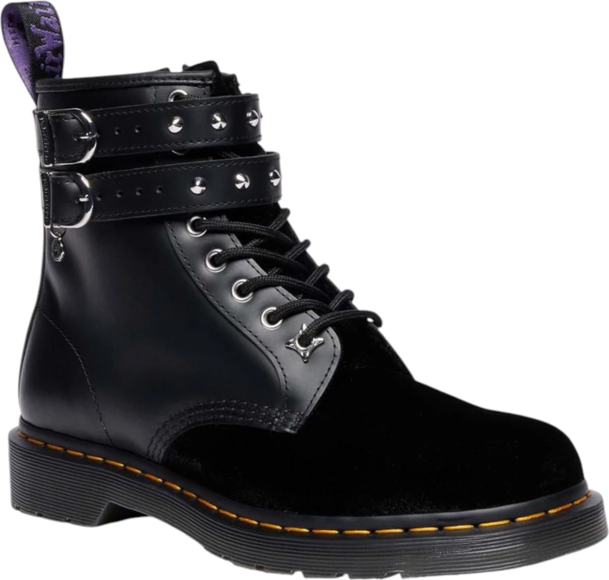 Çizme për femra Dr. Martens 1460 Wdn Smooth+Velvet, të zeza [Madhësia: 39]