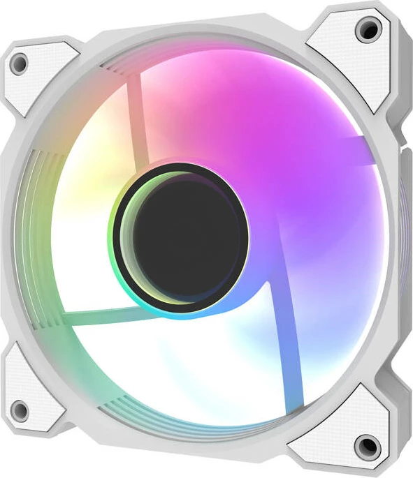 Ventilatorë kasë Darkflash DR08 3-in-1 me A-RGB, 120mm, Bardhë