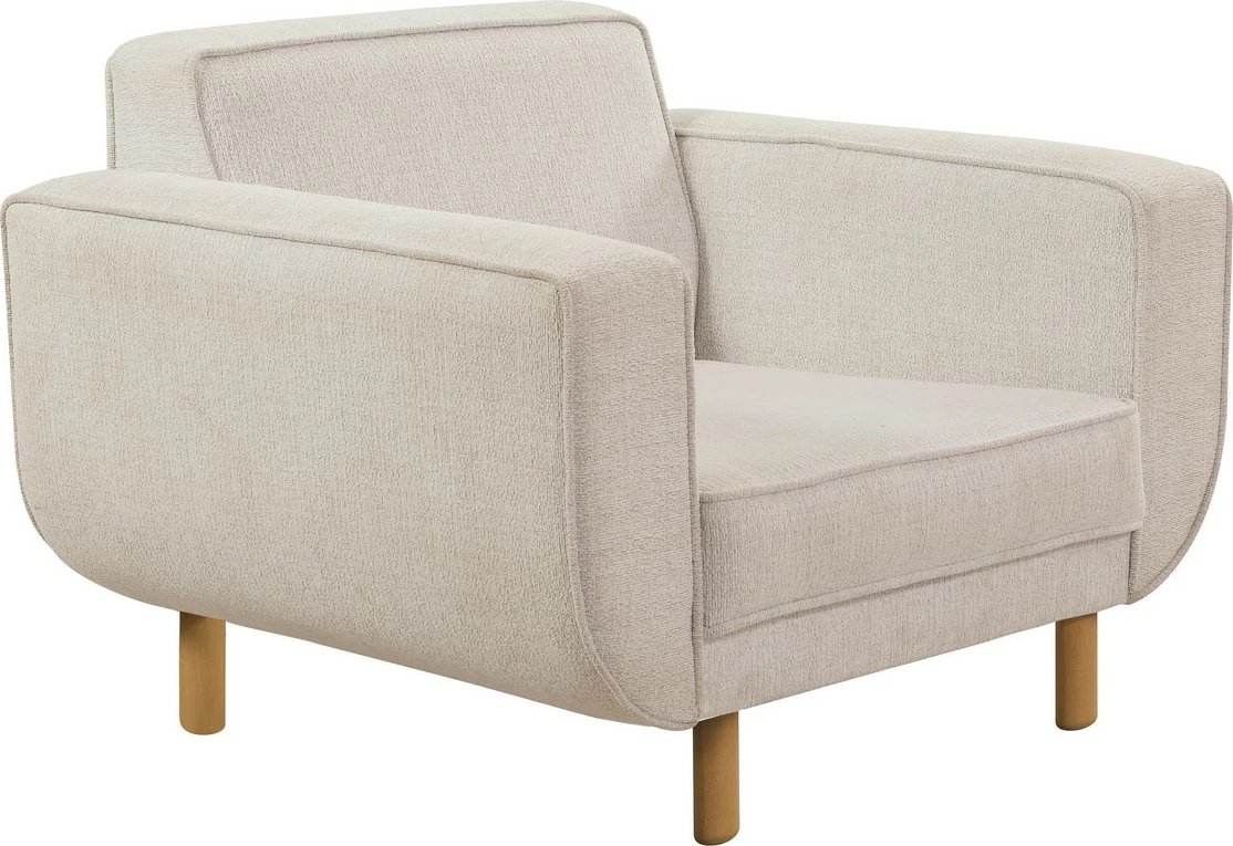 Set divani me krevat Atelier del Sofa, Lorus, ngjyrë lisi dhe krem