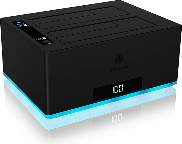 Stacion klonimi ICY BOX IB-127CL-U3, HDD, Serial ATA, 18 TB, USB 3.2, E zezë