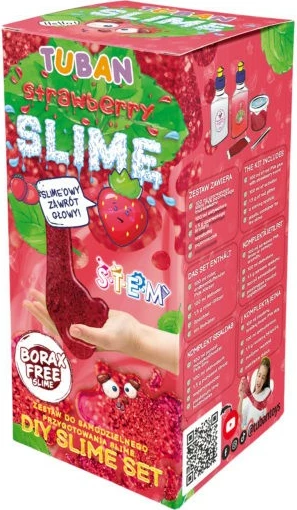 Set slime TUBAN TU3139 me aromë luleshtrydhe, i kuq