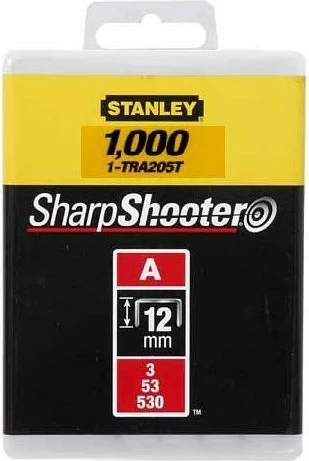 Kapëse për stapler Stanley Type A 5/53/530 12mm 1000 copë (TRA208T)
