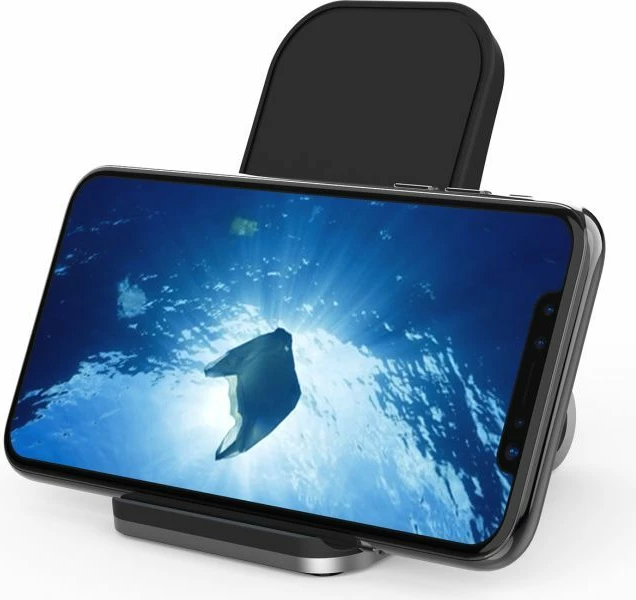 Karikues wireless Tech-Protect QI15W-S1, 15W, me qëndrim, i zi